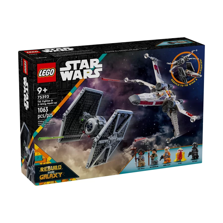 LEGO 75393 Star Wars Mashup aus TIE Fighter & X-Wing, LEGO 75393 Star Wars Mashup aus TIE Fighter & X-Wing,