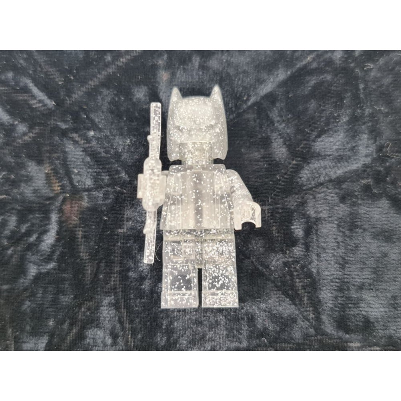 Lego Figur | Prototype | Batman | Glitter Trans Clear| ðŸ¦‡